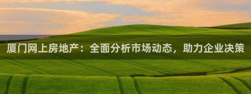 天狮娱乐i股t东64681：厦门网上房地产：全面分析市场动态
