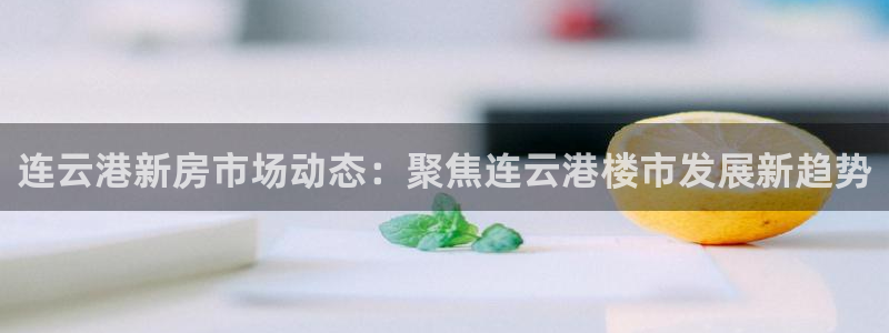 天狮娱乐哪里注册：连云港新房市场动态：聚焦连云港楼市发展新趋