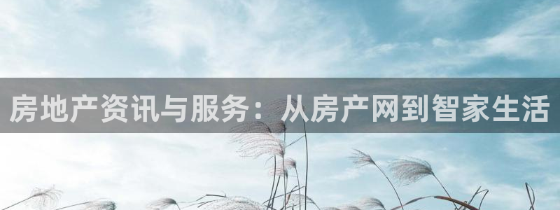 天狮娱乐彩票怎么样：房地产资讯与服务：从房产网到智家生活