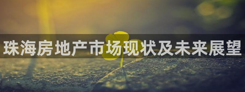 天狮娱乐彩票平台：珠海房地产市场现状及未来展望