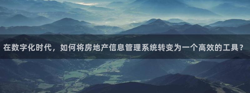 天狮娱乐反点啥意思：在数字化时代，如何将房地产信息管理系统转