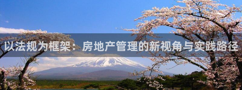 天狮娱乐 148-27：以法规为框架：房地产管理的新视角与实