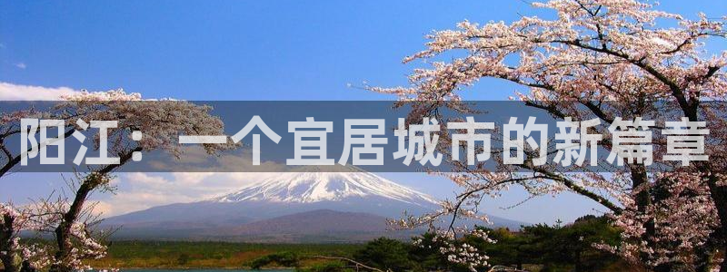 天狮娱乐怎么下载：阳江：一个宜居城市的新篇章