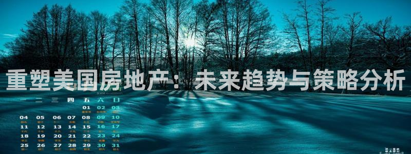 天狮娱乐首页：重塑美国房地产：未来趋势与策略分析