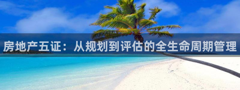 天狮娱乐e招d商98732：房地产五证：从规划到评估的全生命