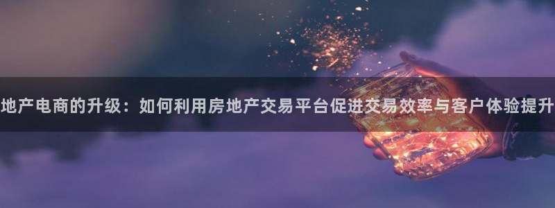 天狮娱乐湫333 00：地产电商的升级：如何利用房地产交易平