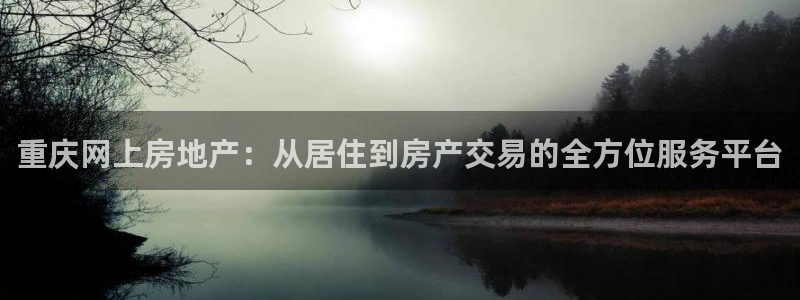 天狮娱乐挂机软件：重庆网上房地产：从居住到房产交易的全方位服