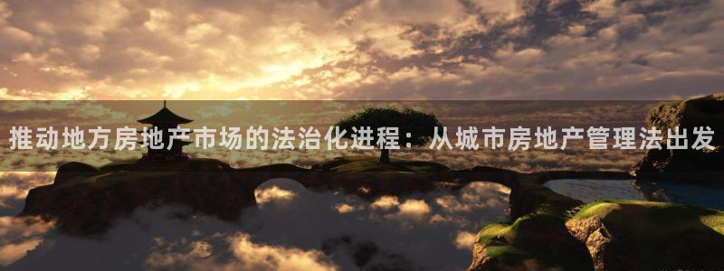天狮娱乐去：推动地方房地产市场的法治化进程：从城市房地产管理